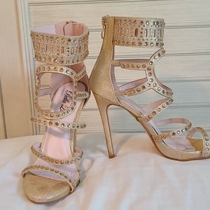 Bella Luna Women's Open Toe High Stiletto